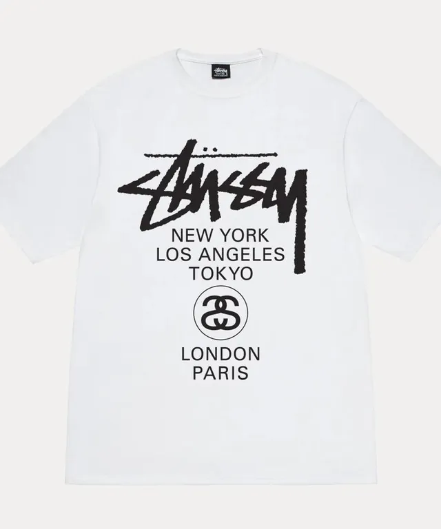 ★ 関税/送料込 ★ Stussy ★ Basic Stussy T-Shirt White 2023 Stussy T-Shirt With Basic Logo Back Print in White Size: XL