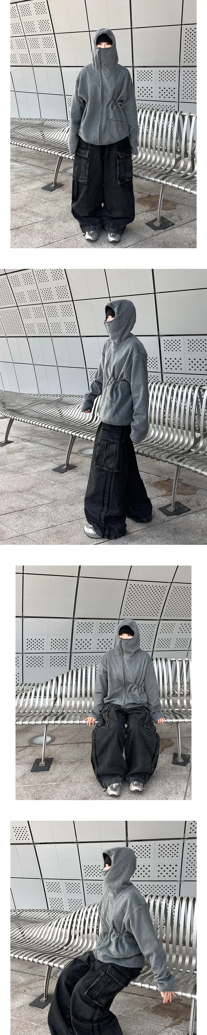 [ Unisex ] 오웬 바라클라바 후리스 집업 3C 상세 이미지 7