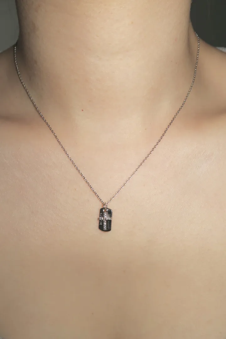 *빠른출고/주문폭주* cross tag necklace 상세 이미지 3