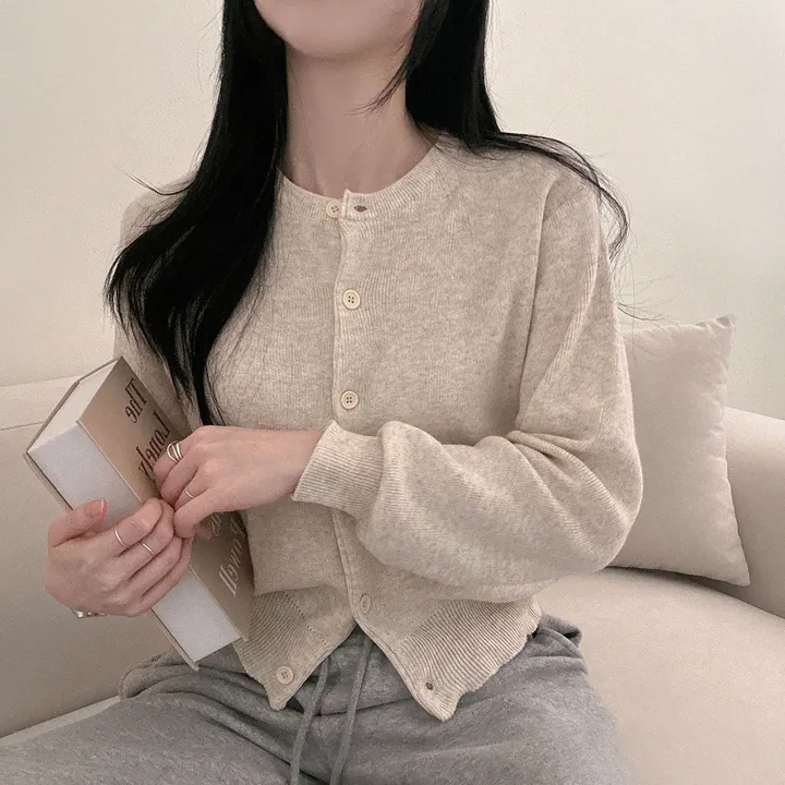 봄필수템 [브이넥/라운드넥] 소장각 라운드 브이넥 기본핏 긴팔 가디건 상세 이미지 46