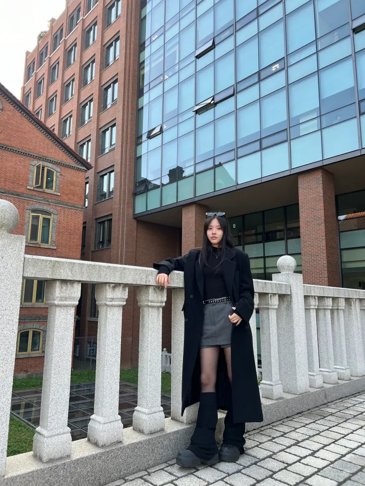 [울함유고퀄🖤] 엘리 울 더블 버튼 뒤트임 누빔 겨울 롱 코트 상세 이미지 12