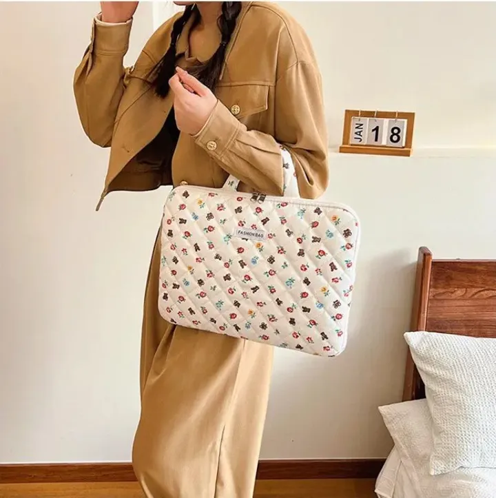 발레코어 베어 자수 누비 아이패드 태블릿 케이스 노트북 가방 11인치 13인치 15인치 아이패드파우치 상세 이미지 109