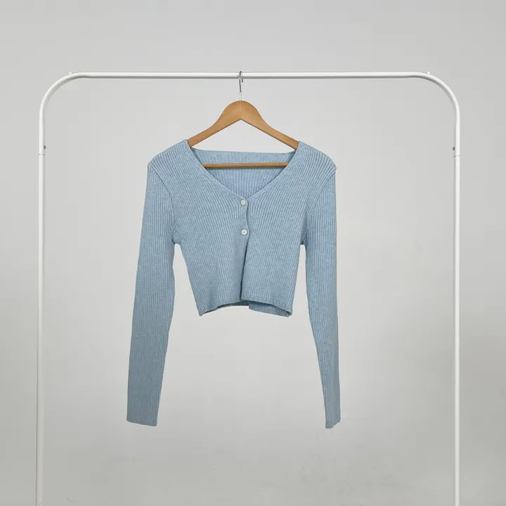 모나 투버튼 골지 크롭 니트 가디건(6colors) 상세 이미지 18