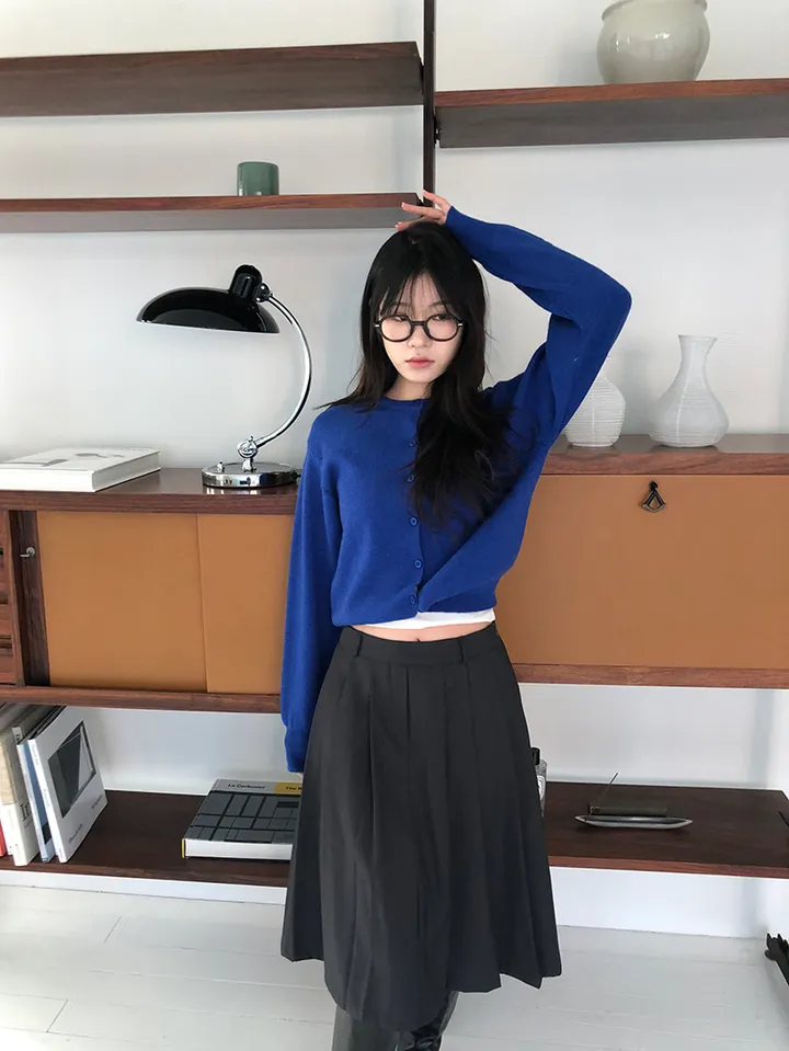 [MD적극추천🤍/후기극찬✨] basic round button cardigan 상세 이미지 9