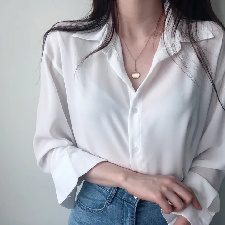 (Made/색감굿-핏예쁜) 촤르르 쉬폰 찰랑 데일리 셔츠 상세 이미지 14