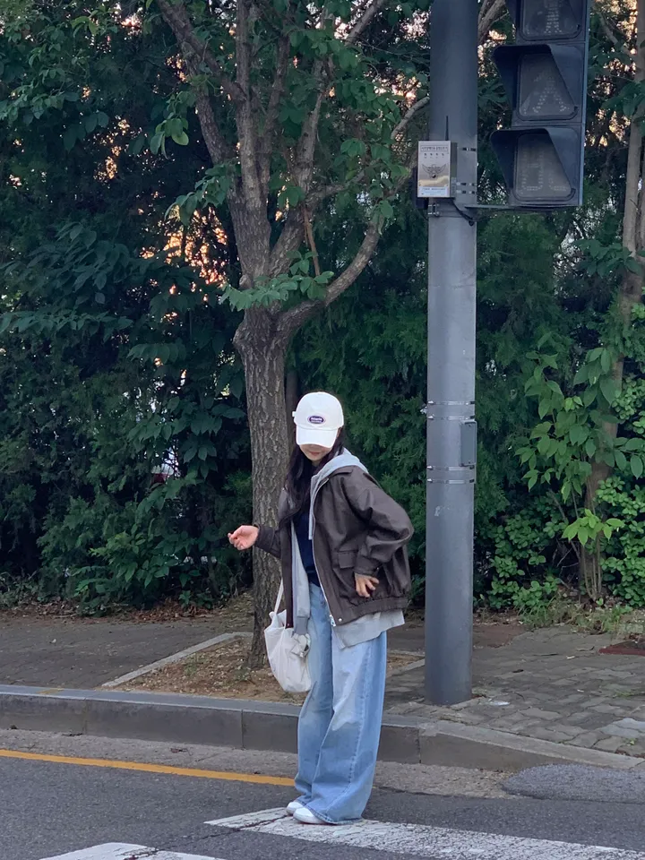 <미리 봄🌸/찐오버핏> 데이 오버핏 카라 블루종 레더자켓 - 2color 상세 이미지 14
