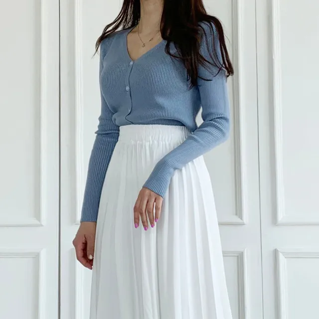 [묶음할인] 소프트 촉감 브이넥 글램핏 골지 가디건 ﻿아이보리 베이지 블랙 연두 소라 핑크 연보라 와인 카키 겨자 에메랄드 개강룩 새내기룩 봄 벚꽃룩 꽃놀이룩 개강여신 상세 이미지 61