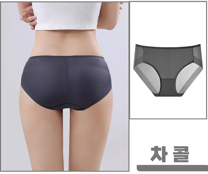 [당일출고/사은품증정!!] 4장세트 신축성좋은 노라인 햄팬티 소프트밴드 힙라인 누디 햄팬티 상세 이미지 38