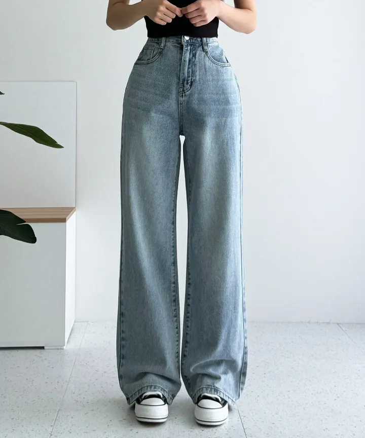 [3단기장/~2XL/6color/핫아이템]노수선와이드기획데님팬츠 상세 이미지 46