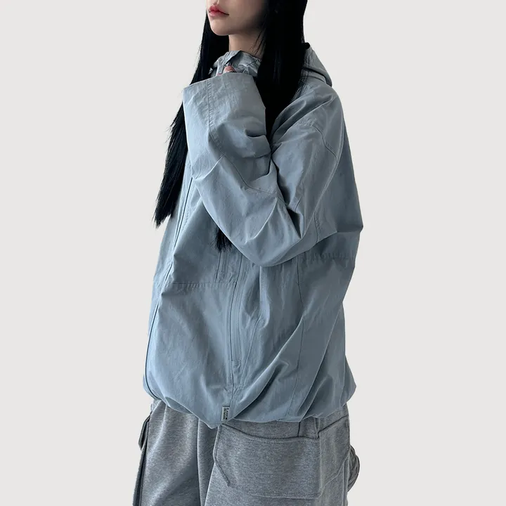 [오버핏,퀄보장/UNISEX] 케이 파스텔 후드 바람막이 (3color) 상세 이미지 11