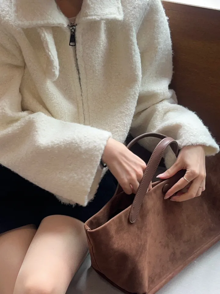 [주문폭주] 크리미 하이넥 숏코트 - 2col 상세 이미지 19