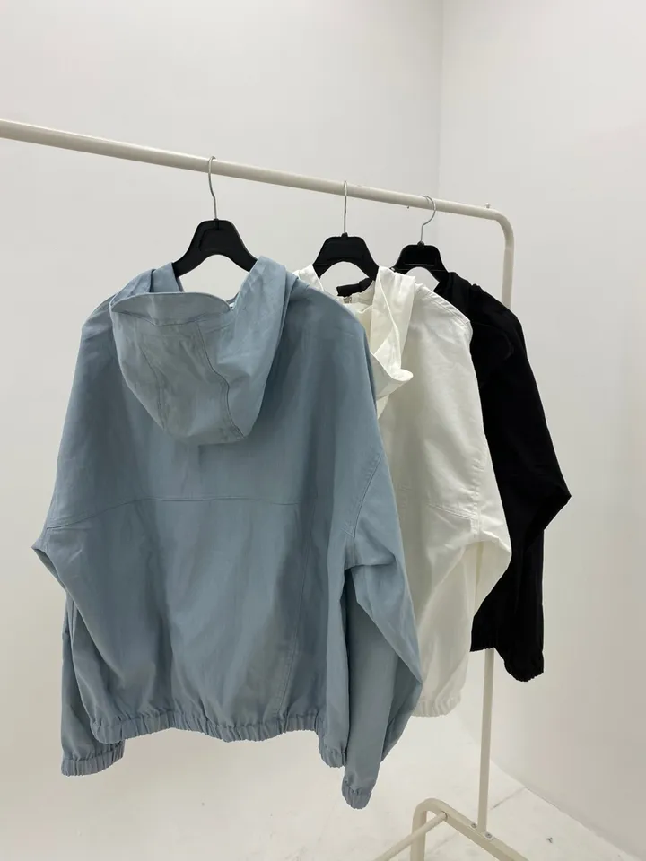[🩵봄신상/오버핏/🩵반응폭주]데이 남녀공용 유니섹스 오버핏 스트링 스토퍼 투웨이 후드캡 간절기 아우터 바람막이 상세 이미지 40
