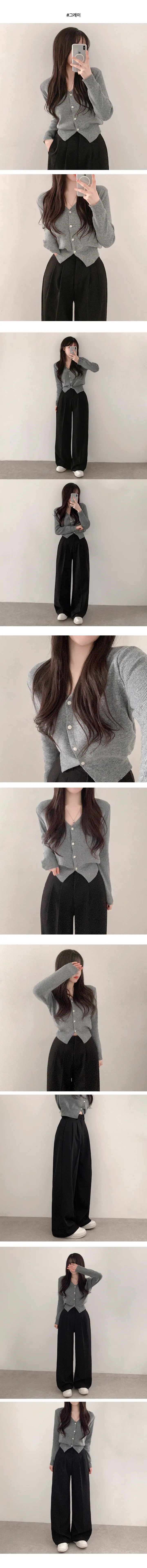[허리잘록/15컬러] 봄🌸캐시미어 위브 아방핏 니트 데일리 가디건 상세 이미지 10