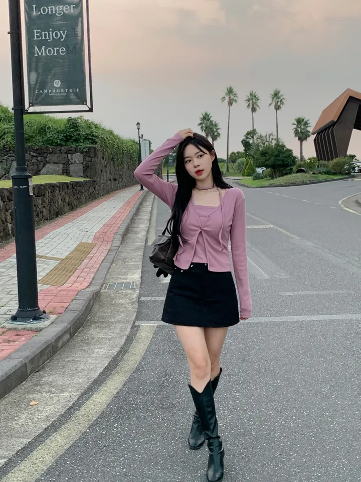 [MADE/3pcs/활용도최고] 비올라 브이넥 탑 가디건set (6color) 상세 이미지 62