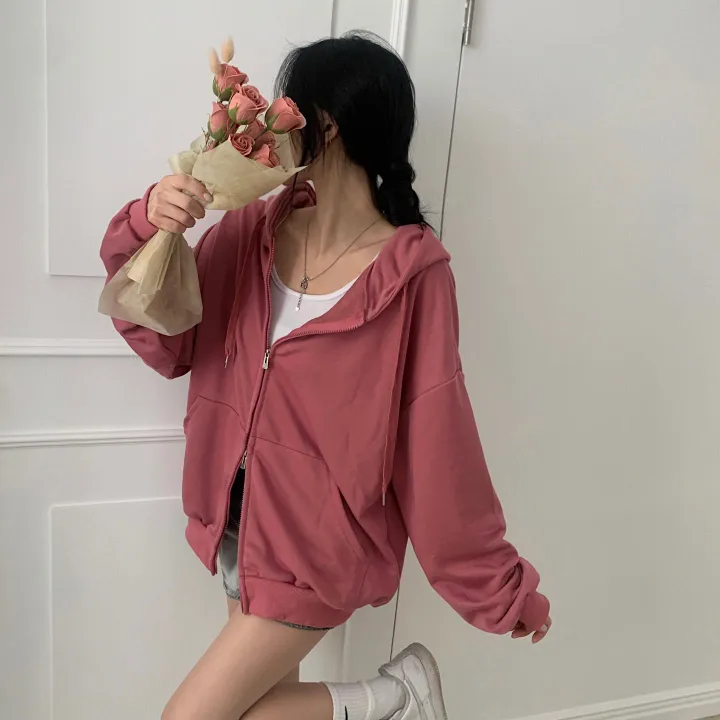 [사계절인기템/7컬러*.*] 심플무지 투웨이 오버핏 후드집업,점퍼 - 12color 상세 이미지 35