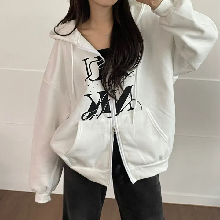 (기모선택/국내)Punk Two way Hooded zip-up - 3color 상세 이미지 36