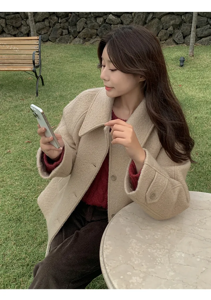 [자체제작/1만장돌파!/S-XL]버던 울 하프 코트 (출근룩/하객룩/데일리룩/겨울아우터/겨울코트) 상세 이미지 55