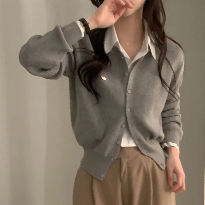 [봄🌸/부드러운!] 싱볼 라운드 펜던트 니트여리핏 가디건 - 6color 상세 이미지 41