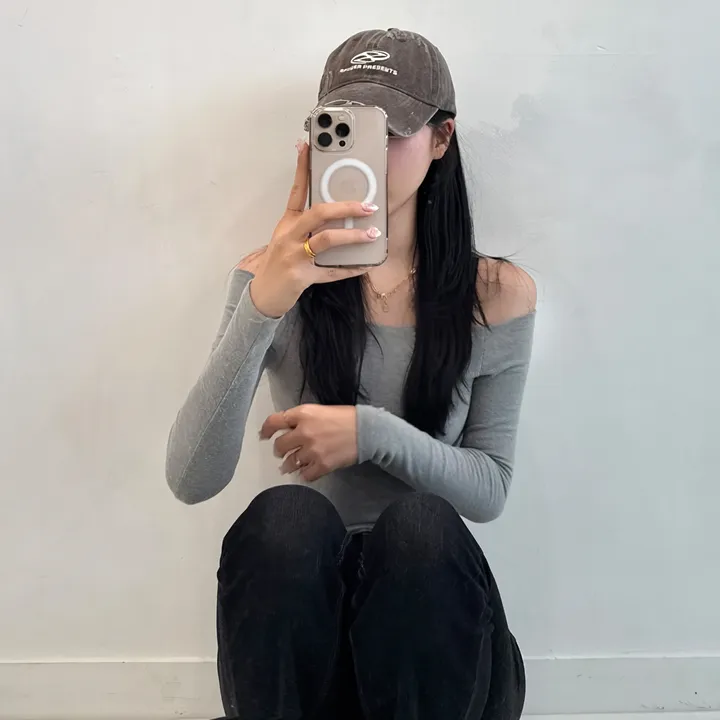 [🧢+팔찌+안경+캡가드증정❤/묶음할인✨] 캐피튜드 빈티지 리퍼 이파워 프리젠츠 볼캡 - 연예인핏 데일리 남녀공용 소두핏 레트로 소두핏 대두커버 연예인 아이돌 사계절 커플 모자 상세 이미지 93