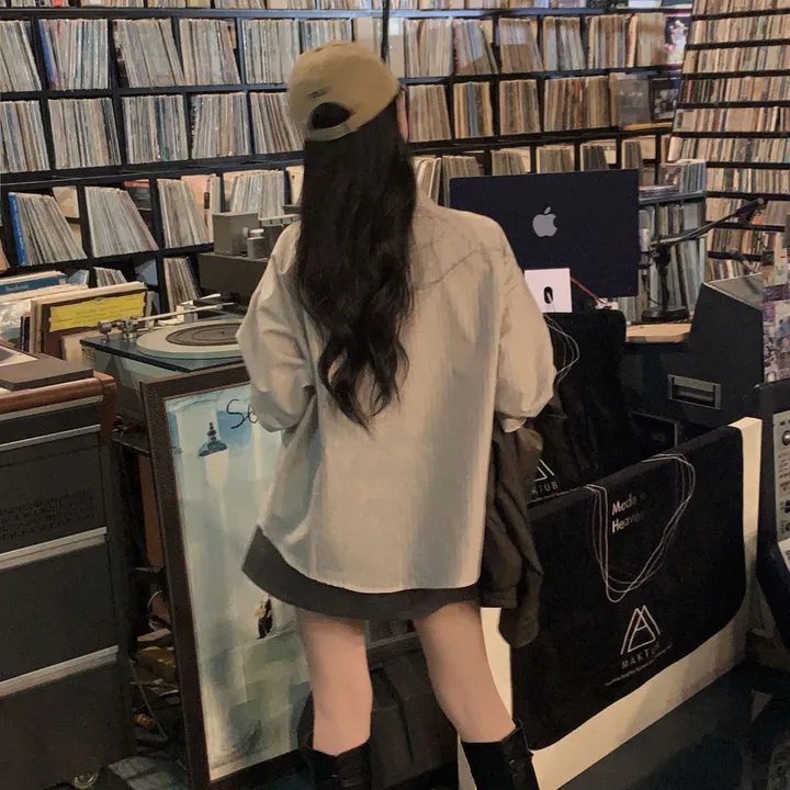 [핵고퀄!/✨주문폭주/후기극찬✨]매트 레더의 정석,오버핏 레더 블루종 자켓 점퍼 상세 이미지 61