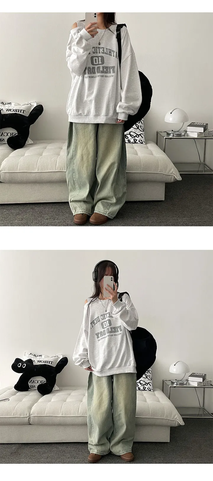 [핏보장🔥숏,롱~XL] 2.5만❤️누적7천장! 거스워싱핀턱와이드데님팬츠 (5color) [일반,기모안감2가지!] 상세 이미지 13