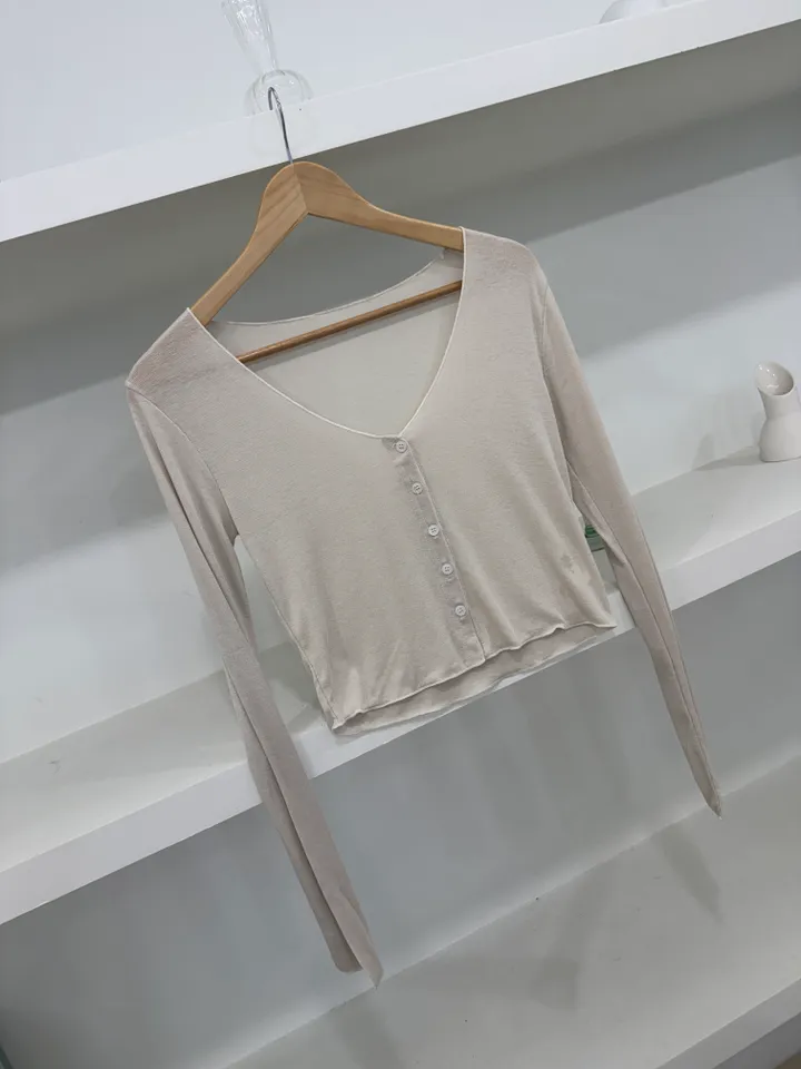 딥 유넥 슬림핏 가디건 상세 이미지 25
