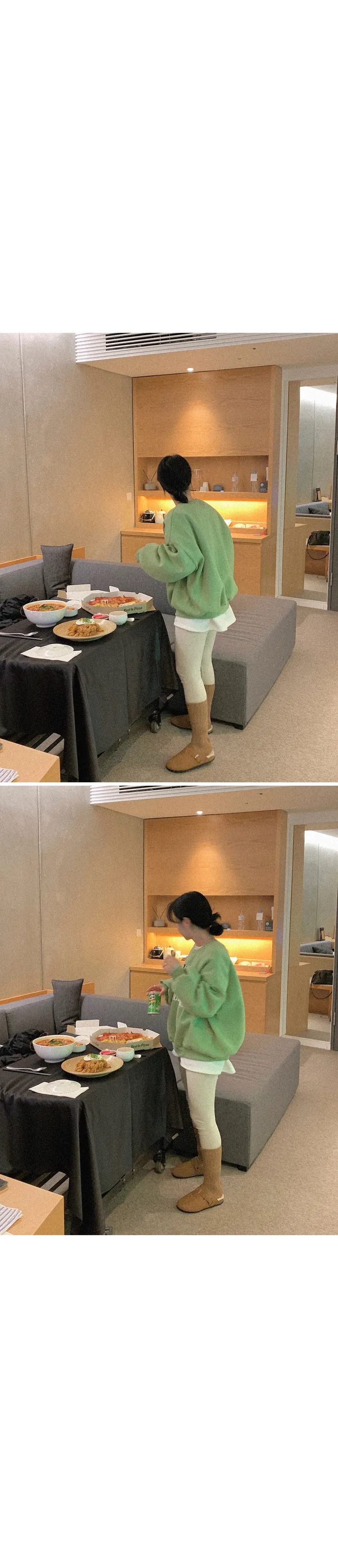 [데일리템/따뜻해요☕]스판 피치 기모 레깅스 (4color) 상세 이미지 14