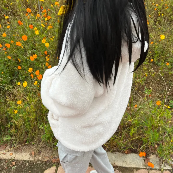 3size 남녀공용 커플룩 양털 후리스 후드집업 2color 상세 이미지 6