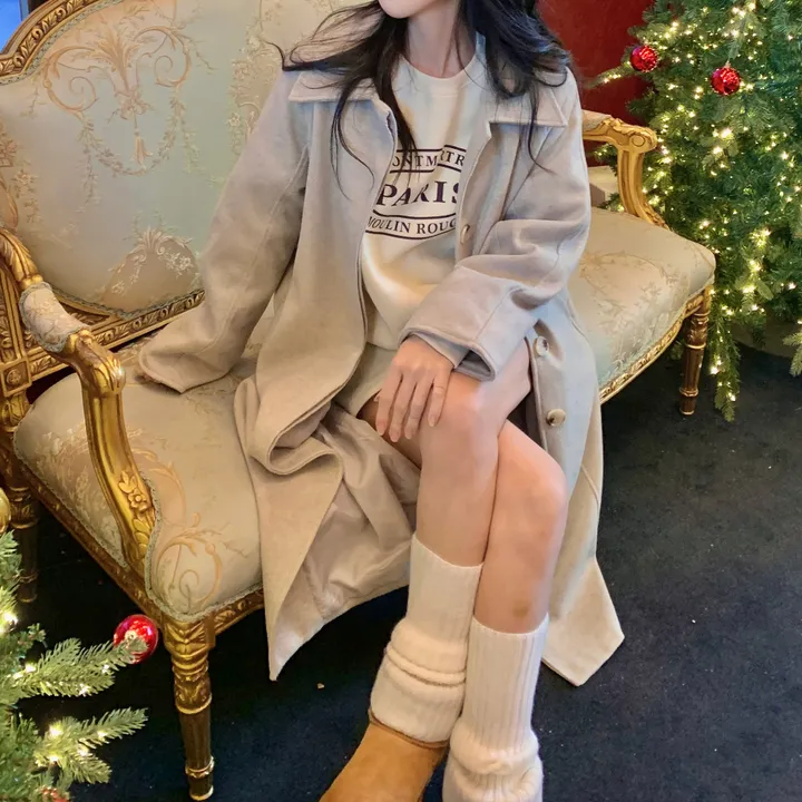 [wool30%/고퀄리티] 히든 버튼 오버핏 벨트세트 허리끈 발마칸 싱글 롱 코트 상세 이미지 1