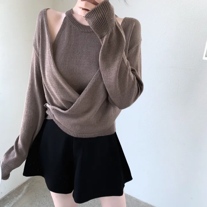 몬로 홀터set 랩가디건 상세 이미지 5