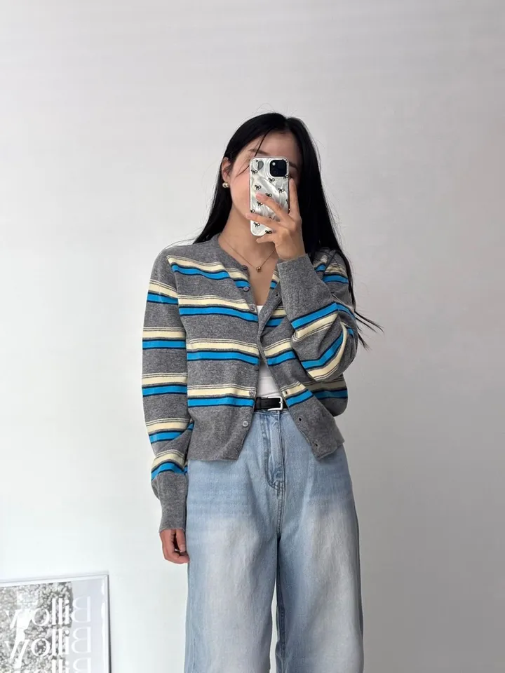[최저가세일💛/2color] 플랜 단가라 가디건 상세 이미지 5