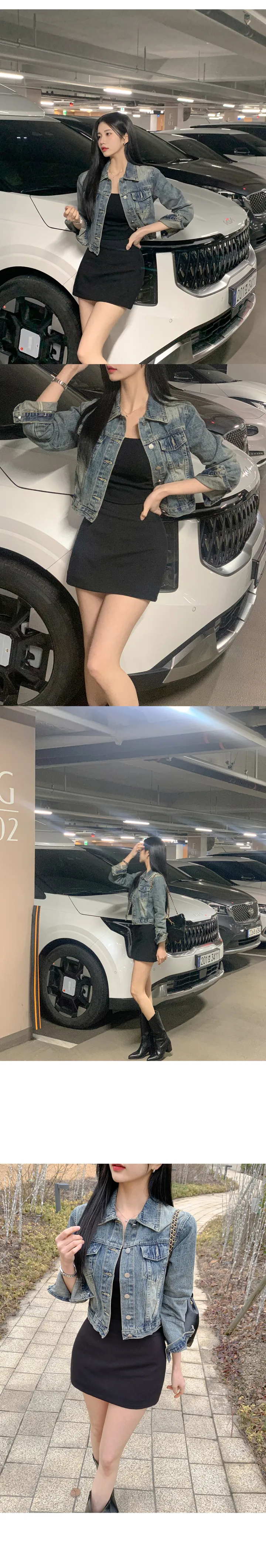 [리뷰보장/모델소장❤️] 다이든 빈티지 워싱 중청 흑청 청자켓 데님자켓 상세 이미지 14