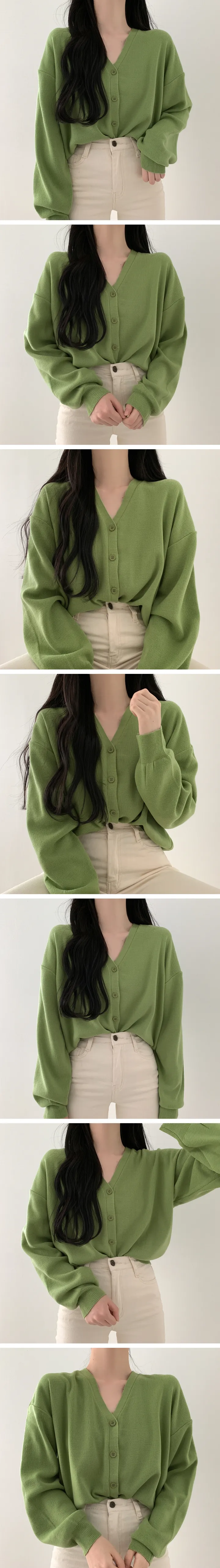 베이직 브이넥가디건 [9color] 상세 이미지 11