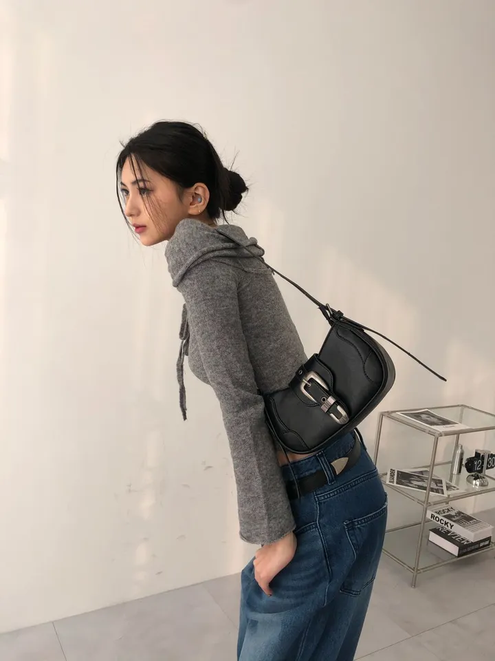 [당일발송/MDpick] Vintage buckle shoulder bag , 3color 상세 이미지 7