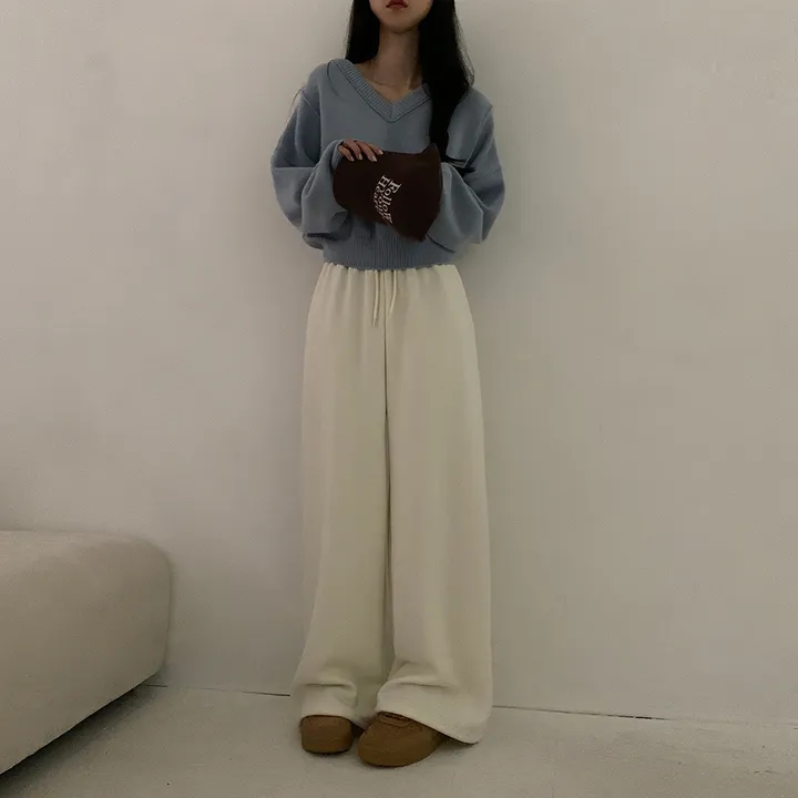 [MADE/숏,기본,롱] 모어러블 밀카 와이드핏 트레이닝 밴딩 롱 팬츠 7colors 상세 이미지 8