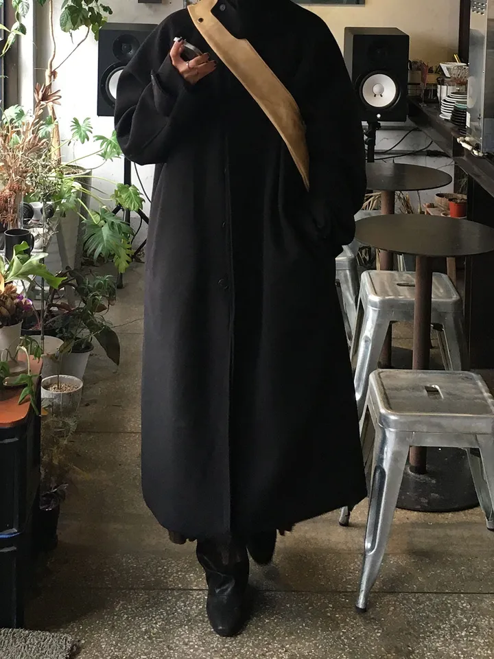 [MD픽🍅/unisex] 하이넥 스테디 발마칸 롱코트 (2color) 상세 이미지 4