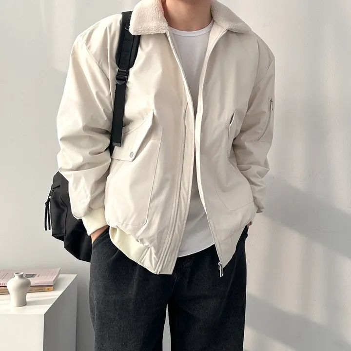 [당일발송!!/주문폭주] 핏보장 숏패딩 오버핏 무스탕 아우터 잠바 패딩 점퍼 퀼팅안감양털항공점퍼 상세 이미지 20