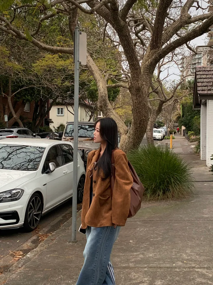 *찐고퀄[핏보장] 왕보들 스웨이드 루즈 카라 버튼 클래식 전체 안감 자켓-2col 상세 이미지 11