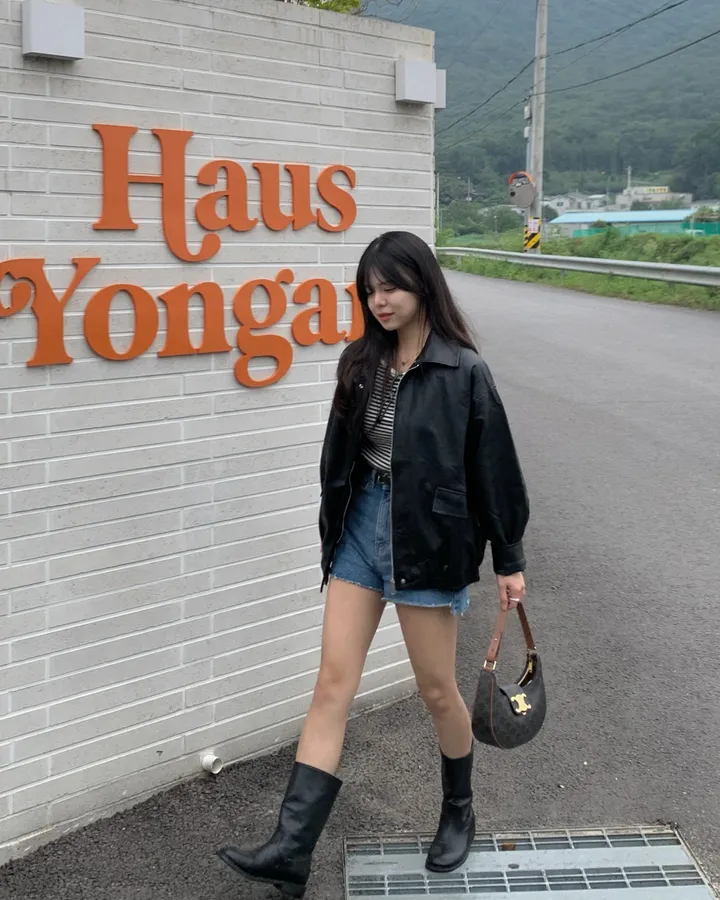 <미리 봄🌸/찐오버핏> 데이 오버핏 카라 블루종 레더자켓 - 2color 상세 이미지 51