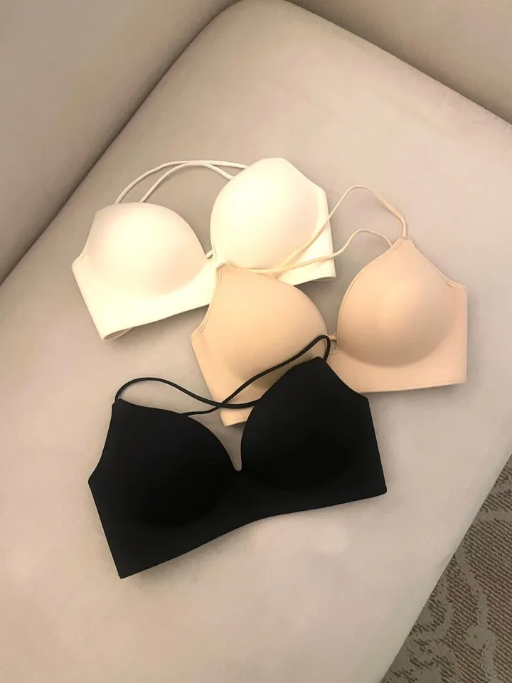 [ 유사상품주의❤️‍🔥] 인생 3d 홀터넥 볼륨 브라렛 노와이어브라 브라 브래지어 속옷 옆볼륨  심리스브라 상세 이미지 53