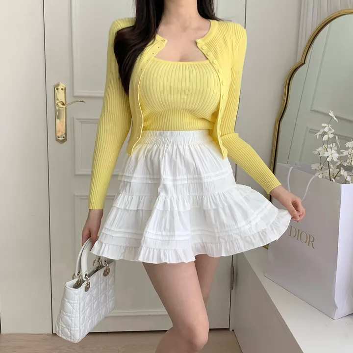 [옐로우바로배송]골지나시가디건세트(2color) 상세 이미지 6