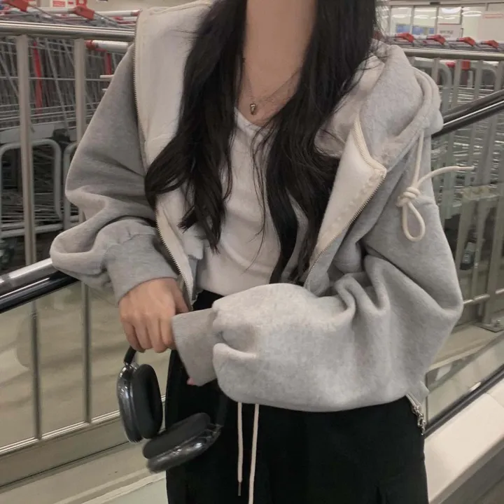 [완전인기✨/백염컬러 당일출고!] 자체제작 크치Made 꿈에 나온 핏, 투웨이 양기모 크롭 후드집업 ver 아우터 자켓 - zipup 상세 이미지 96