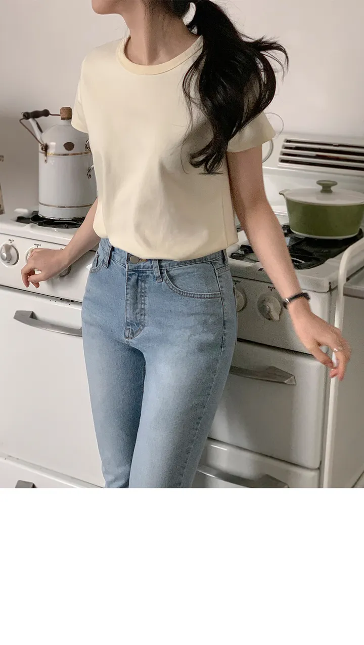 [👍질좋은기본티][MADE] 에센셜 탄탄 크루넥 반팔 티셔츠 상세 이미지 54