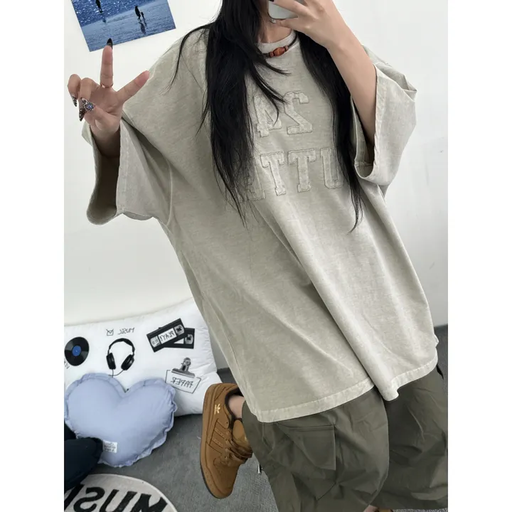 ★BEIGE 4/25 출고예정★[UNISEX]더블 포켓 커버 포인트 유니크 핀턱 카고 코튼 루즈 스트링 버뮤다 하프 팬츠(4color) 상세 이미지 19