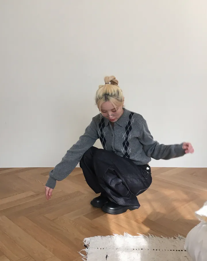 콜리 아가일 카라 가디건 상세 이미지 23