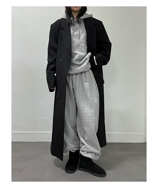 (Unisex) 카민 히든 롱 코트 (3color) 맥시 겨울코트 오버사이즈 울코트 남녀공용 상세 이미지 23