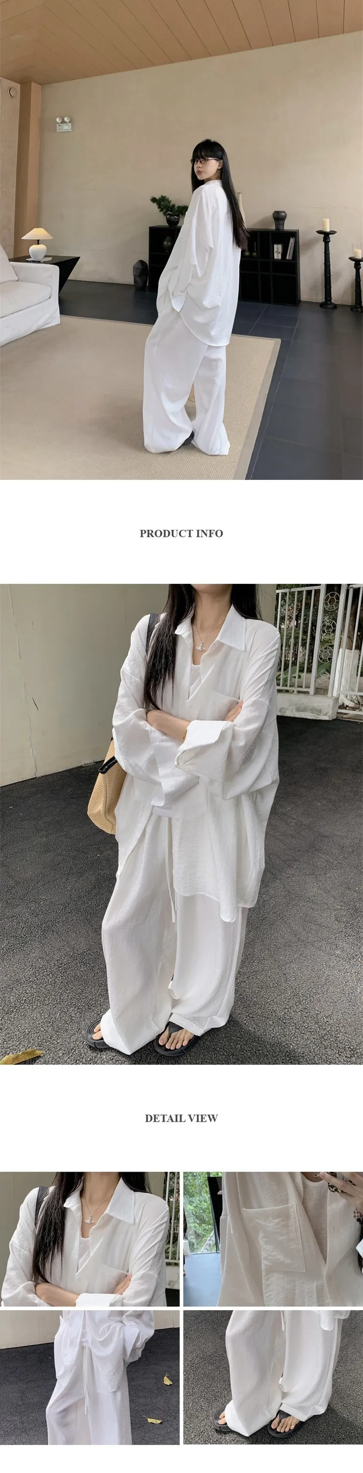 [강추❣️남여공용] 라보 루즈핏 셔츠+와이드팬츠 세트 상세 이미지 12