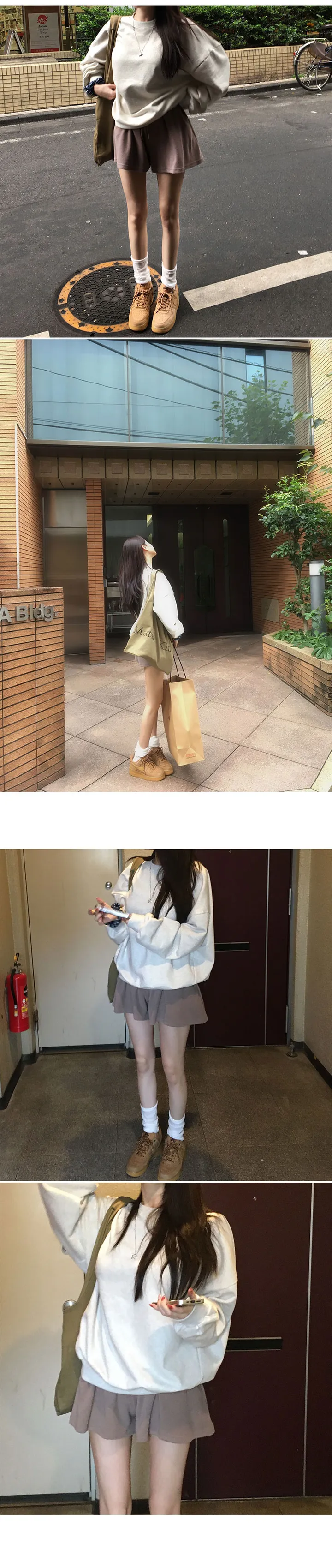 [허벅지삭제핏] made 플린 니트 플레어 숏팬츠 니트팬츠 상세 이미지 9