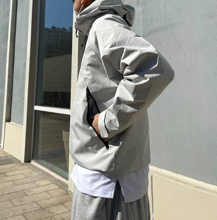 [블랙 당일출고]윈드브레이커 고프코어 바람막이 후드집업 간절기 아우터 봄니트 밴딩데님 상세 이미지 18