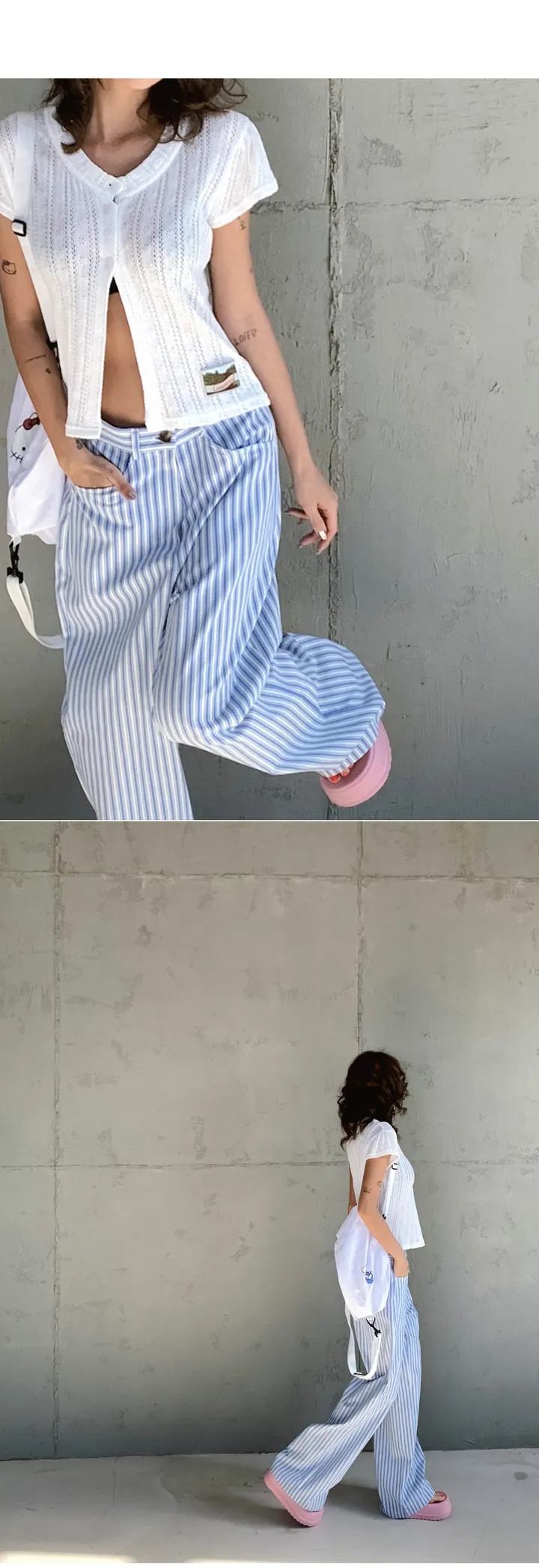 캡소매 패치 가디건 상세 이미지 6